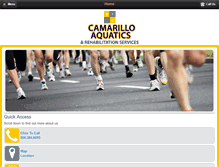 Tablet Screenshot of camarilloaquatics.com